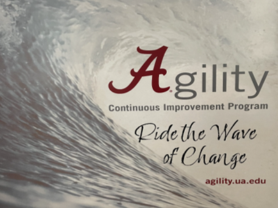 Picture of Agility, The UA Continuous Improvement Program. Ride the Wave of Change
